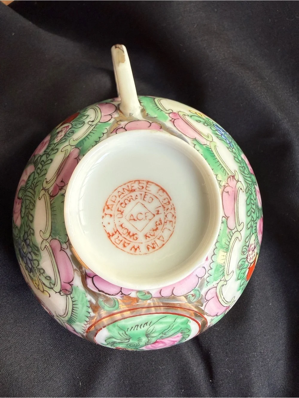 Vintage Pair (set of 2) of ACF (Artistic China Factory) Porcelain Cups
